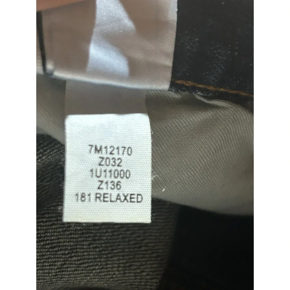 Lucky Brand Men's 181 Relaxed Fit Straight Jeans Size 42x32 Medium Wash Blue